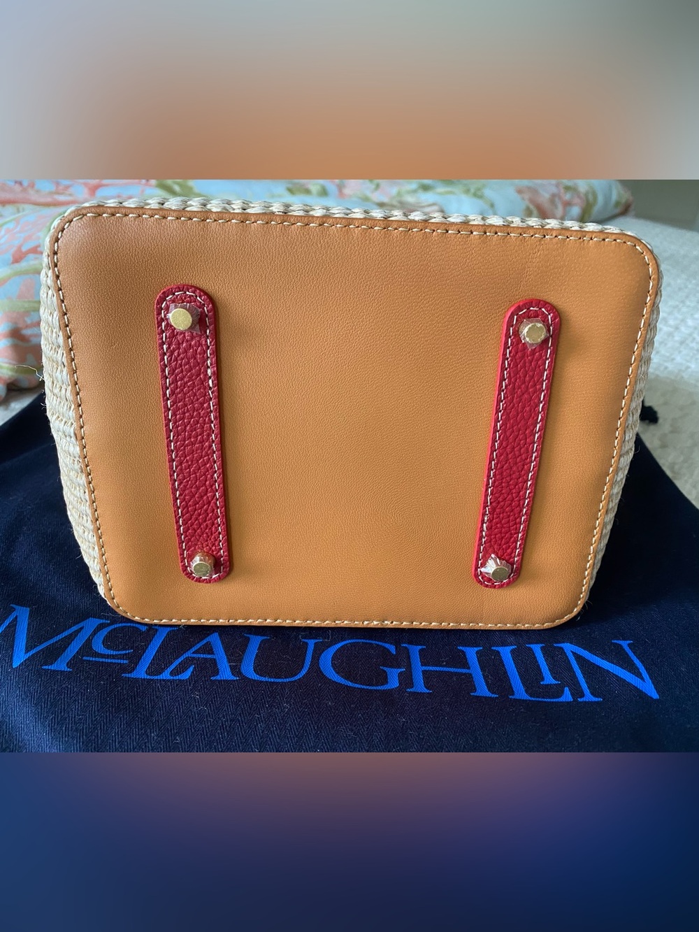 NEW J. McLaughlin Crawford Straw Bag - Picture 3 of 8